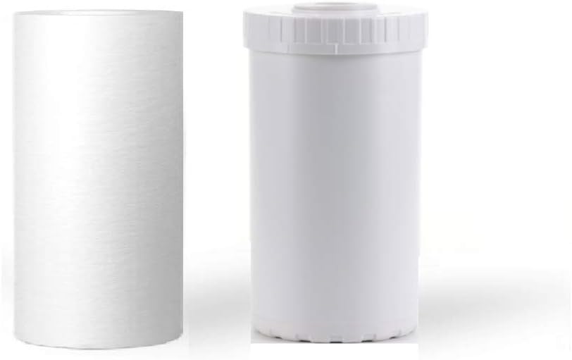 2 Pack: Whole House Filter Cartridges 4.5" x 10" | (1) Sediment & (1) GAC/KDF 85 Well Water Filters: Reduces