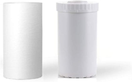 2 Pack: Whole House Filter Cartridges 4.5" x 10" | (1) Sediment & (1) GAC/KDF 85 Well Water Filters: Reduces