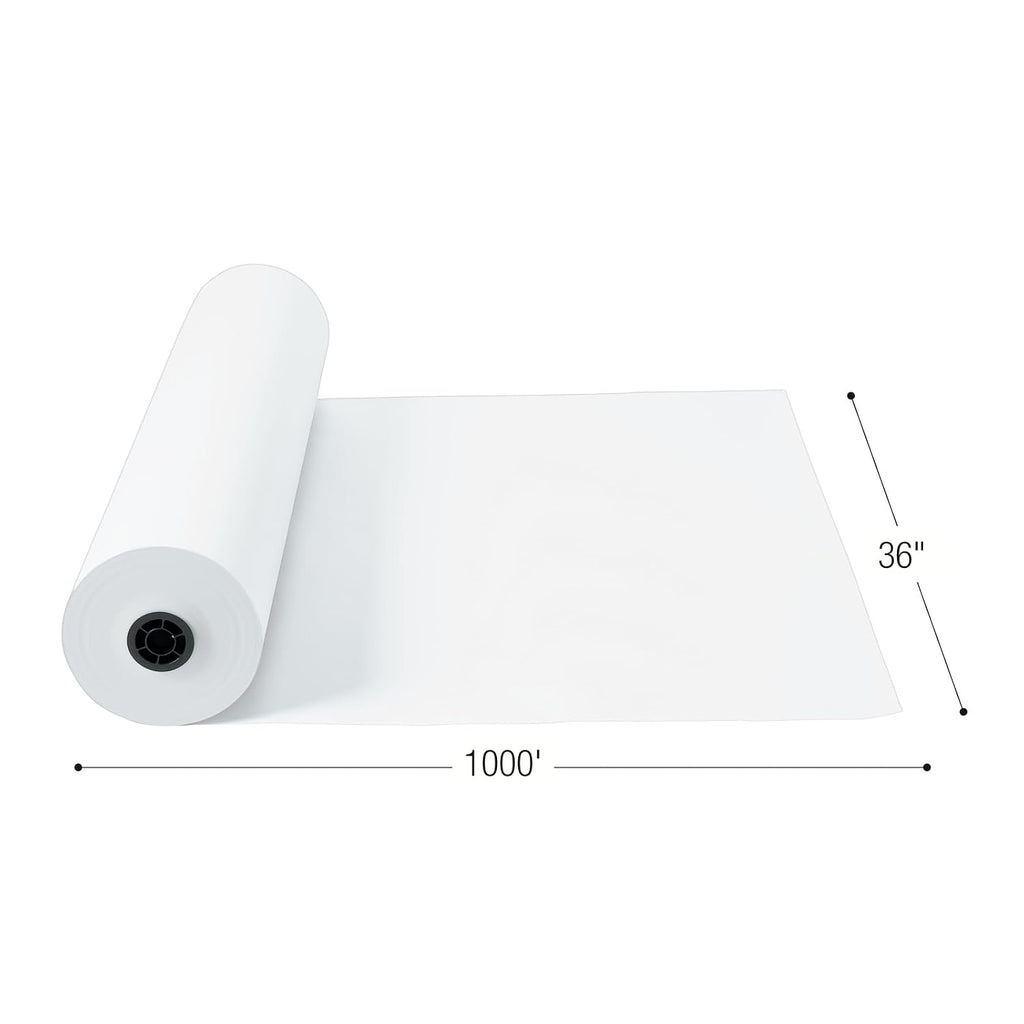 White Butcher Paper Roll, 36" x 1000', 40 lb