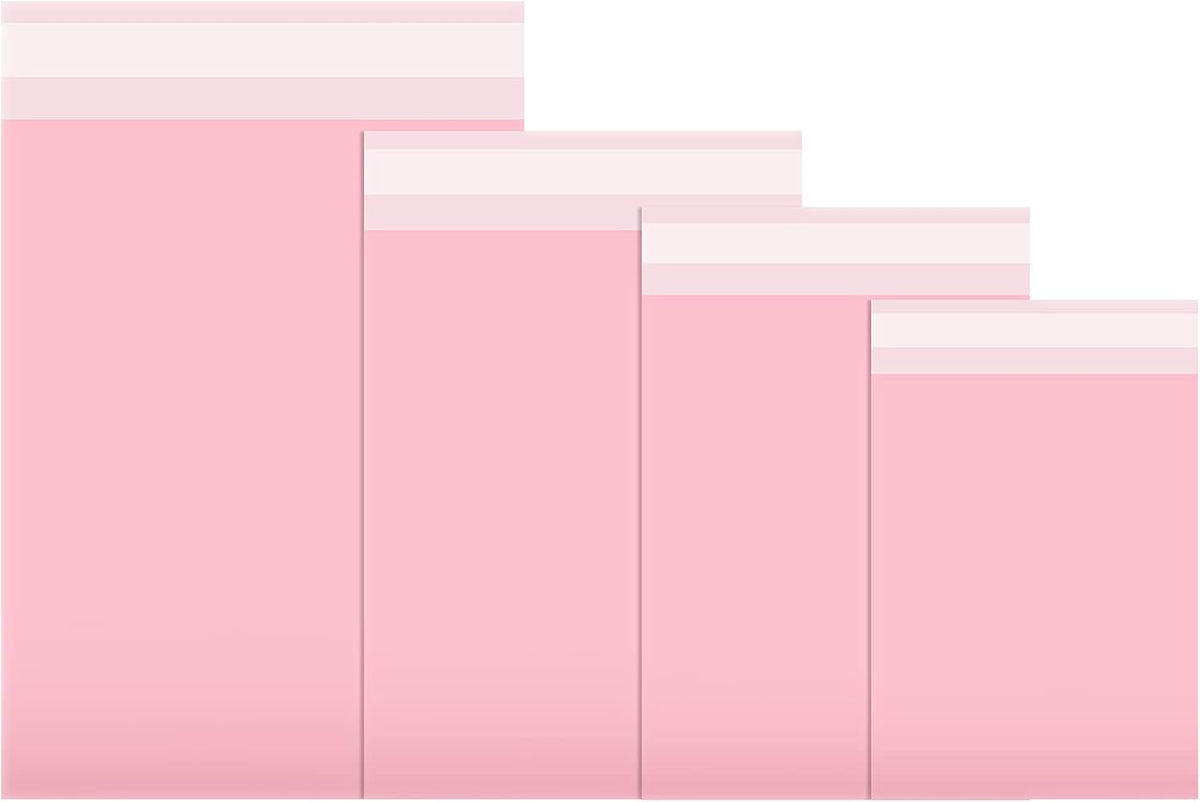 Poly Mailer, 13 x 17 In, 15 x 20 In, 16 x 22 In, 18 x 24 in, Pink