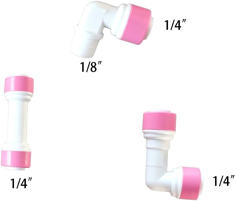 Malida 1/4 inch Quick Connect Check Valve for RO purifiers Water Reverse Osmosis System,6pack.
