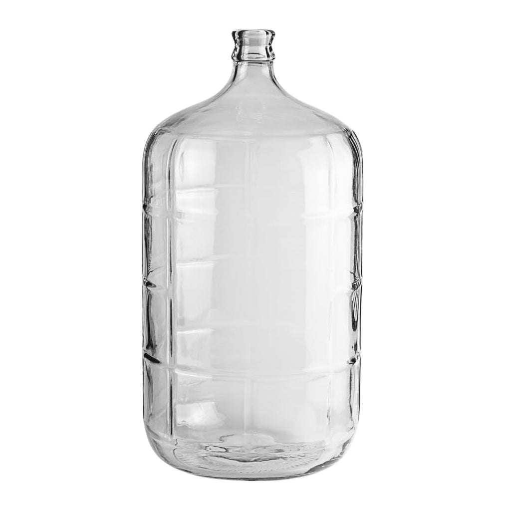 Italian 6 Gallon Carboy for Wine, Beer and Kombucha Fermentation | Clear 6 Gallon Glass Carboy for home brewing and