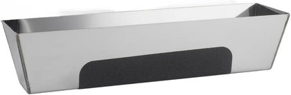 14" Stainless Steel Mud Pan,Anti-slip Base,Sheared Sides to Clean Knives, Hold Joint Compound, Drywall and Plaster
