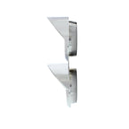 Small 2-Gauge Bezel with Visor Compatible with Mack Trucks, Chrome Plastic