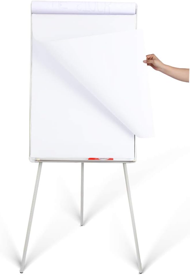 Whiteboard Easel 36" x 24" Height Adjustable, Magnetic Dry Erase Easel | Portable Tripod White Board Easel 36"x24"