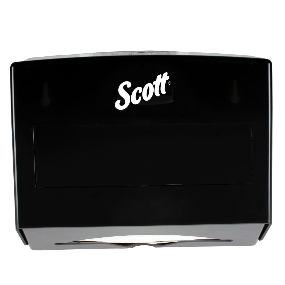 Scottfold Folded Paper Towel Dispenser, Black (09215)