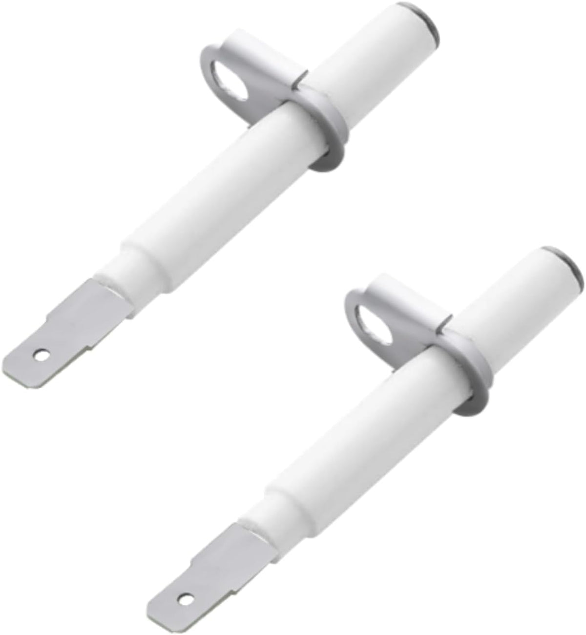 2 Pcs 00631633 Gas Range Burner Electrode Replacement(White)