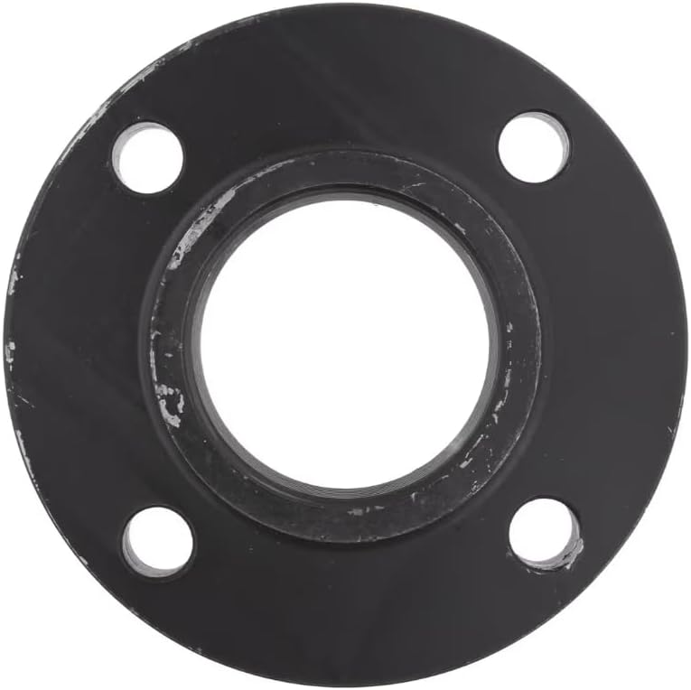 Industrial Threaded Pipe Flange, 3 Inch, 150 RF, Black