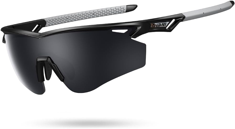 Polarized Running Sunglasses for Men Women Ultra-Comfort, UV400 Protection | 22g Lightweight TR90 Frame & Adjustable