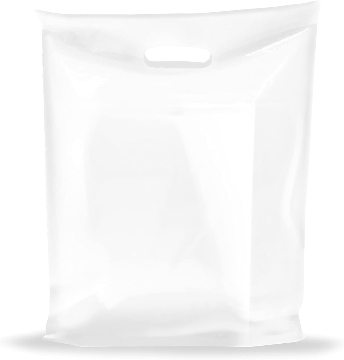 12x18 Clear Plastic Bags, Medium, Glossy Finish, 2 Mil Thick, 100 Pack