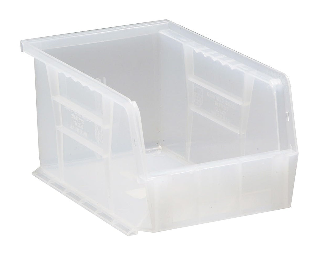 9.5" x 6" x 5" Plastic Stackable Storage Bin, Clear