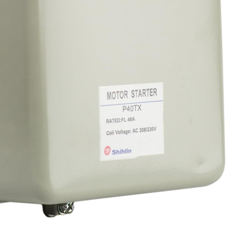 7.5 HP Single Phase Magnetic Starter Motor Control, Shihlin P40TX, 48 Amp, 230V