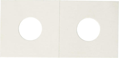 2x2 Coin Flips for Dollar Coins – 100 Count | Archival Cardboard Coin Holders with Clear Window | Staple or Tape to