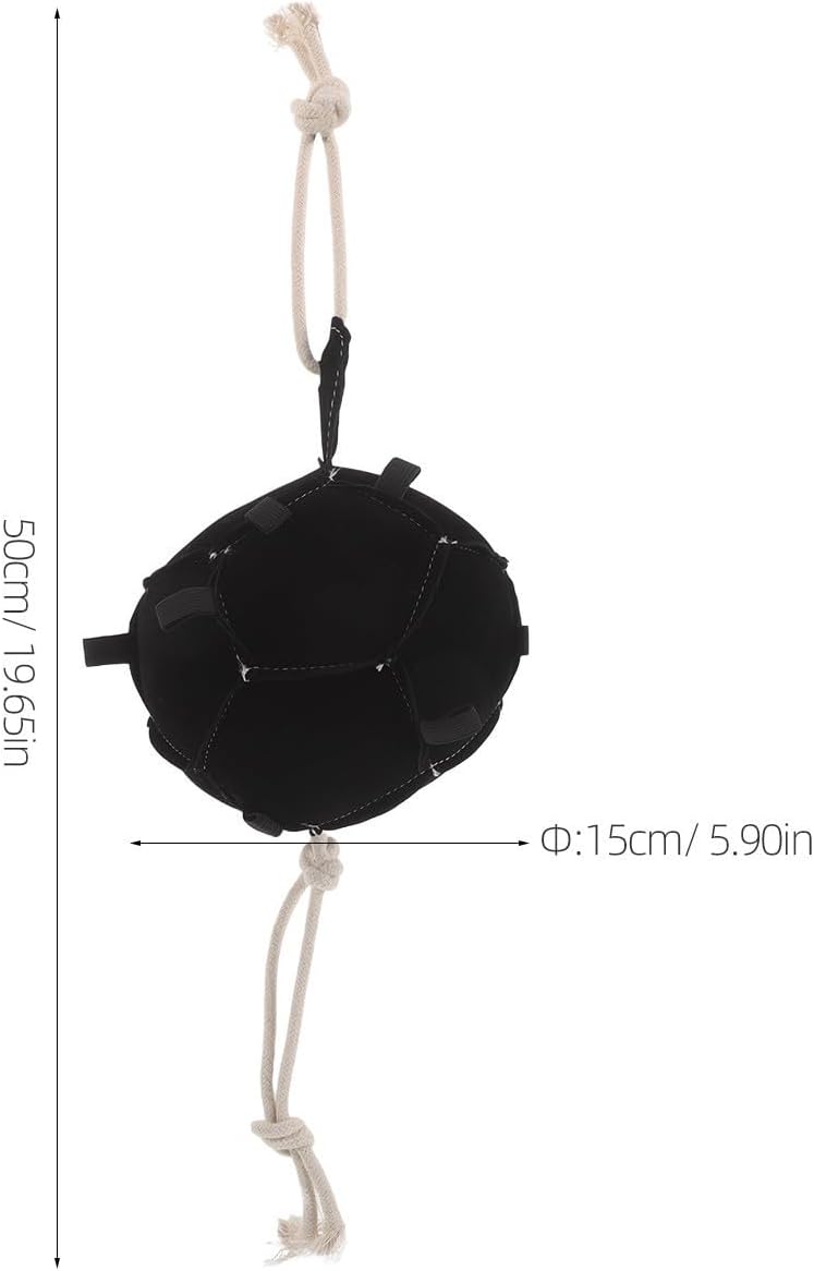 Horse Treat Ball Interactive Slow Feed for Barn Animals and Horses with Rewarding Carrot Mechanism and Fabric Material