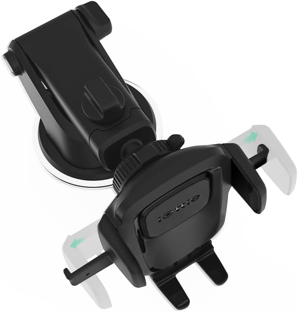 Easy One Touch Classic Dash & Windshield Universal Car Mount Phone Holder Desk Stand for iPhone, Samsung, LG, Moto