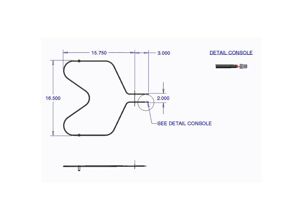Range Kleen 7504 Replacement Oven Element
