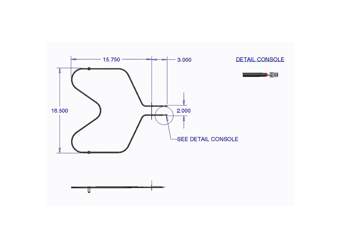 Range Kleen 7504 Replacement Oven Element