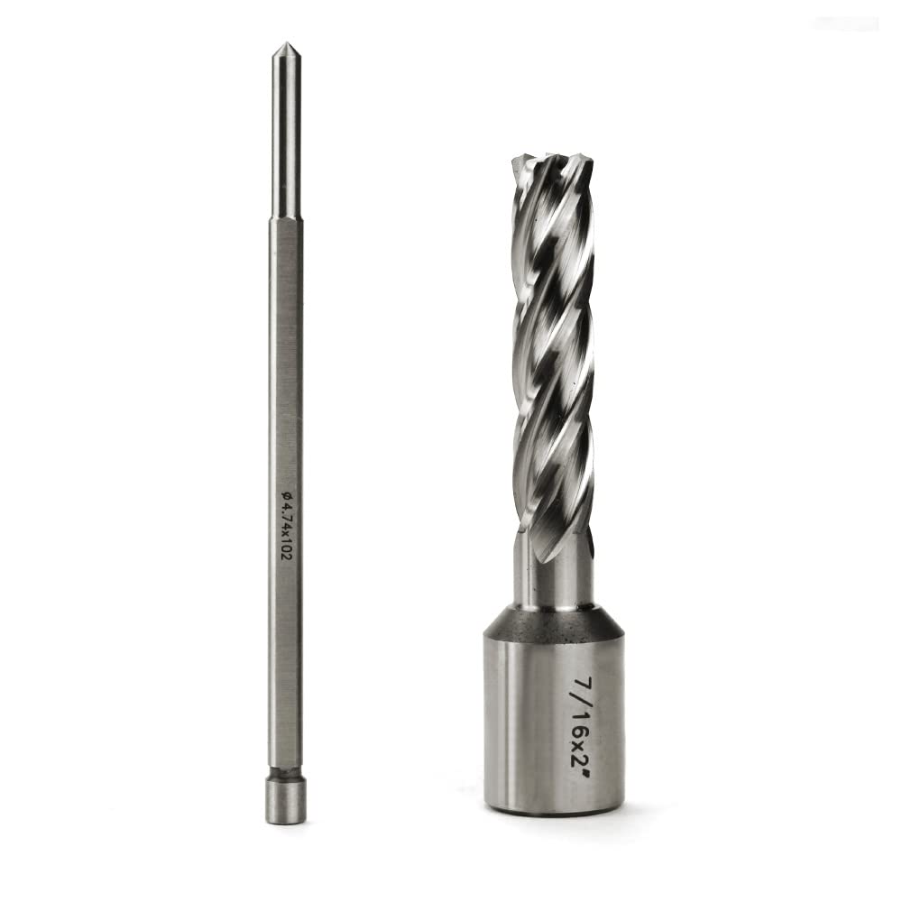 OSCARBIDE 7/16" x 2" HSS Annular Cutter 3/4" Weldon Shank Mag Drill Bit