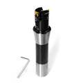 OSCARBIDE Indexable End Mill R8 Shank TP22,1" Cutting Diameter,2 Flutes