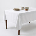 Tablecloth Cotton Tabletop 60x102 (8-10 Seats) White