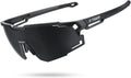 Polarized Sports Sunglasses for Men Women 22g Ultra-Light Glasses | UV400 Protection, Adjustable Silicone Nose Pads &