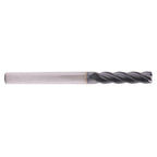 1/4" 4 Flute Solid Carbide Long Square End Mill, 3" OAL, AlTiN Coated