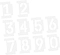 2 Sets Reusable Number Stencils for Painting Mailbox Address and Outdoor Signs Durable DIY Curb Stencil Kit with