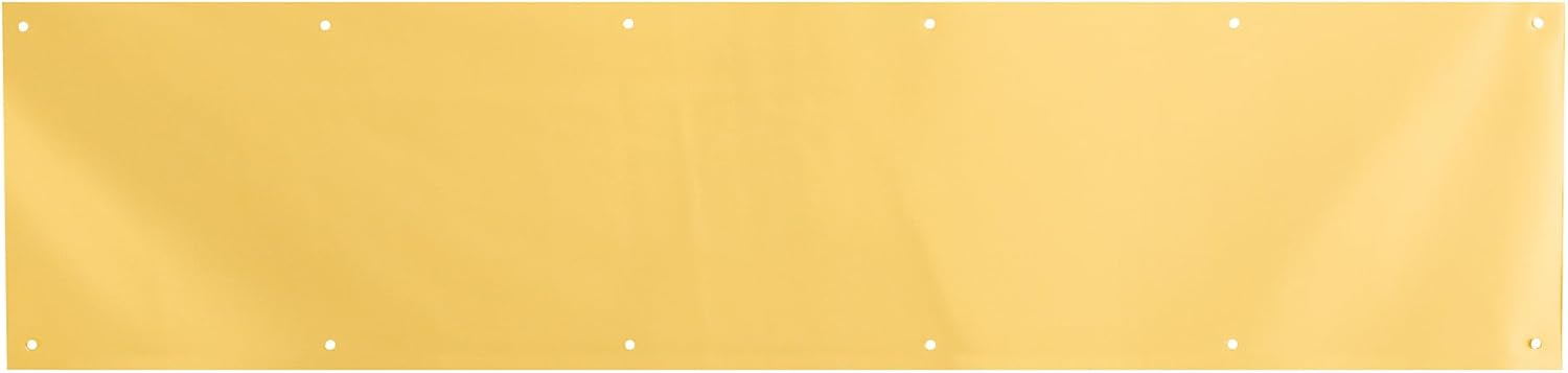MP4704 Solid Brass Kick Plate, 6 x 34 in, Polished Brass | Single Pack