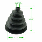 Gear Shift Boot, Black Neoprene, Fits Most Shifters, Compatible with Dune Buggy