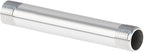Quickun 304 Stainless Steel Nipple Pipe Fitting, 3/8" NPT x 3/8" NPT Male Malleable Nipple Cast Pipe 6" Length