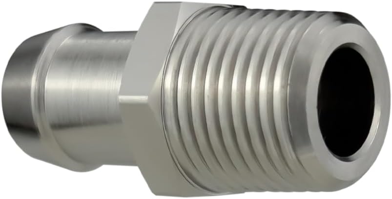 Heater Hose Fitting 1/2" NPT to 5/8" Barb Intake Manifold Adapter