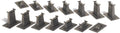 Trains 14 PC. E-Z TRACK GRADUATED PIER SET - HO Scale
