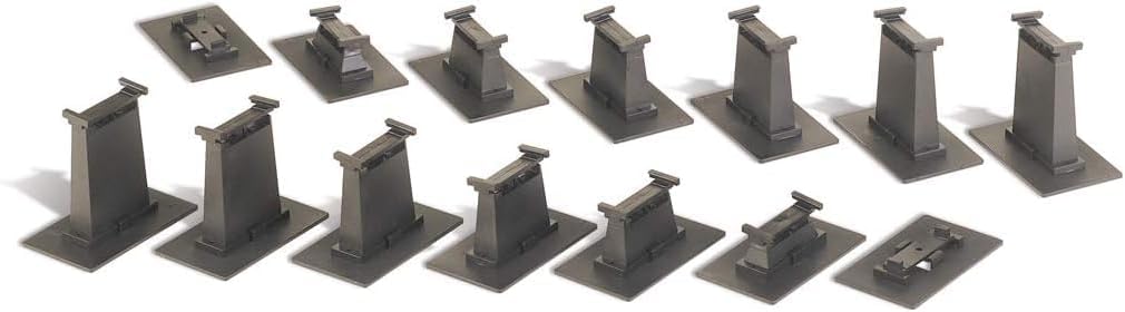 Trains 14 PC. E-Z TRACK GRADUATED PIER SET - HO Scale