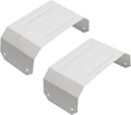 Downspout Adapter Gutter Pipe Clip Hidden Bracket 3x4 White Set of 2