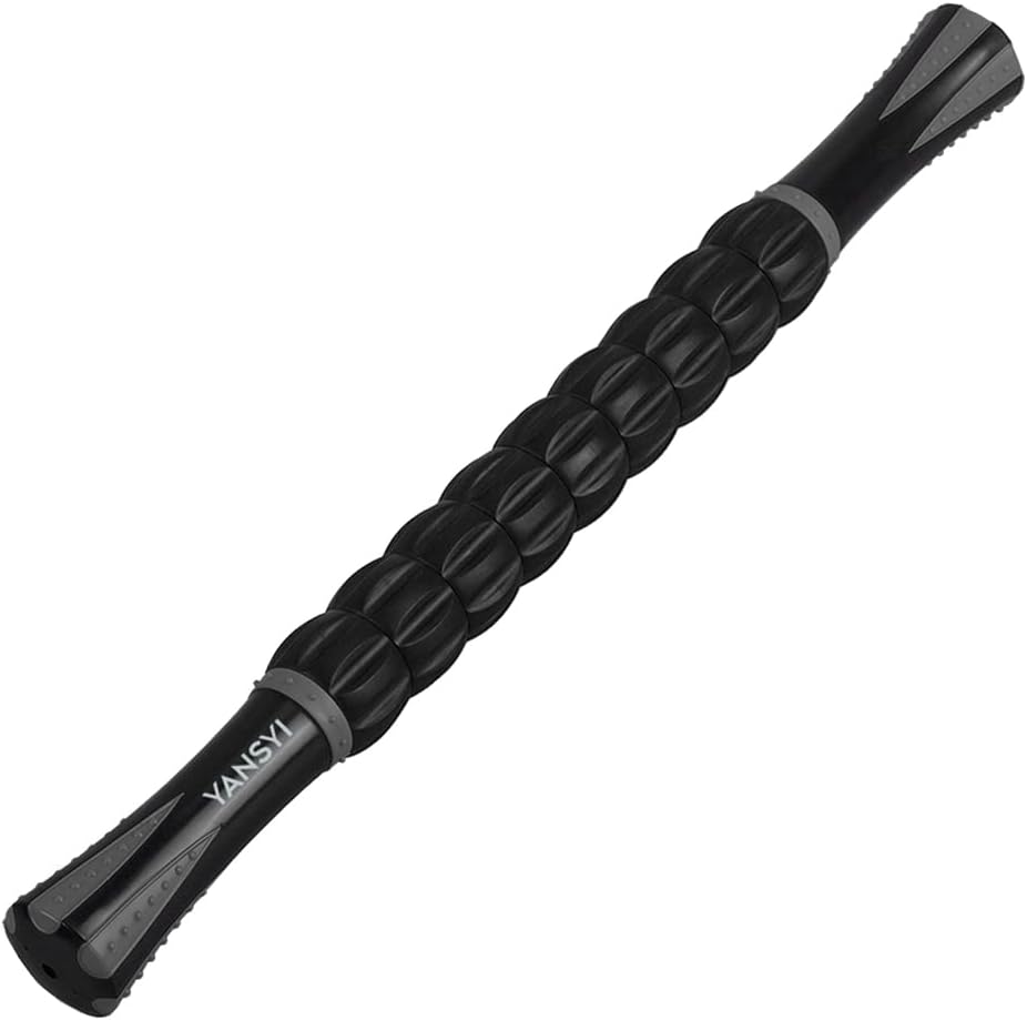 Professional 9-Roller Deep Tissue Massage Stick - Portable Muscle Recovery Roller for Athletes, Relieves Post-Workout