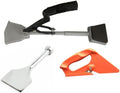 ZY326 Kneeless Carpet Stretcher, Tucker and Cutter Combo – Heat-Treated Aluminum Handle, Nickel-Plated Pins