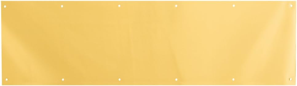 J 4622 10 x 34 In. Bright Brass on Aluminum Door Kick Plate (Single Pack)