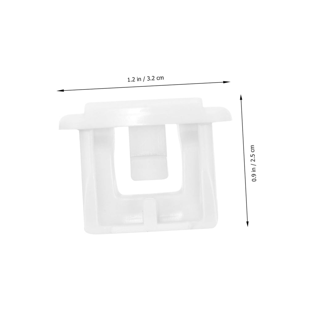 5 Pack Dishwasher Rack Slide End Cap Replacement White Plastic