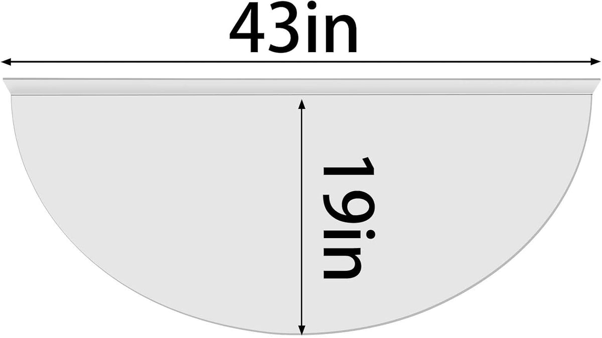Clear Basement Window Well Covers Outside 43" X 19", Heavy-Duty Polycarbonate Egress Window Well Covers, UV