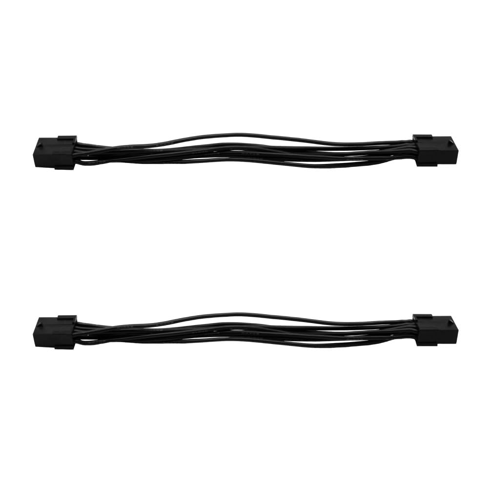 Genuine Molex Micro-Fit 3.0 8-Pin Male to Male Wire Harness - 6 Inch - 2-Pack - High Temp 200C Silicone Wire - 150-Strand Tinned Copper - Electronics & Robotics Grade
