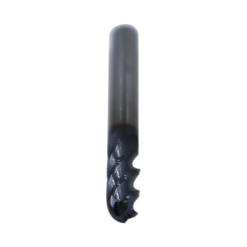 5pcs 3/16in Ball Nose Solid Carbide End Mills, 4 Flute, 30 Degree