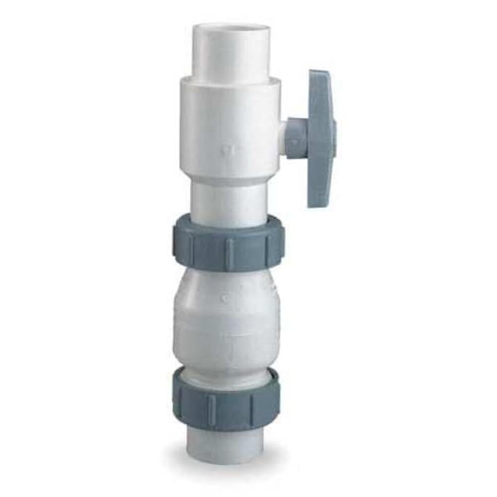 Ball Check Valve,PVC,1-1/2",Socket