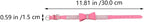 Pink Rhinestone Dog Collar with Bowknot and Leash-Ready D-Ring