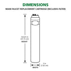 A. O. Smith AO-MF-R Genuine Replacement Filter | Basic Direct Connect