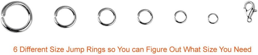 1500Pcs Silver Jump Rings with Lobster Clasps and Jewelry Pliers for Jewelry Making Supplies Findings and Necklace