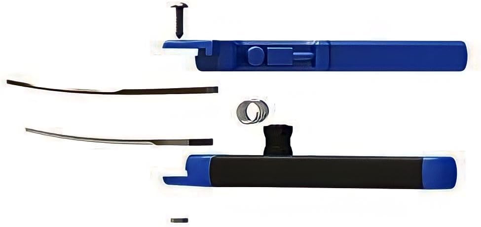 Trimming Scissors - Curved Tip - Titanium Coated Blades with Spring-Loaded Comfort Grip Handles - 1 Pack