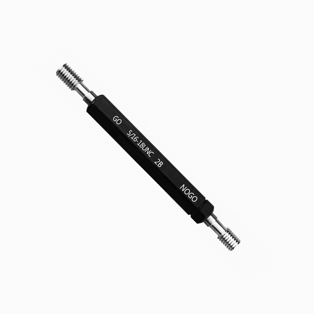 WEXWE Tools Thread Plug Gauge 5/16-18UNC 2B, Double Ends Thread Plug Gage Unified Thread Gage 1pcs