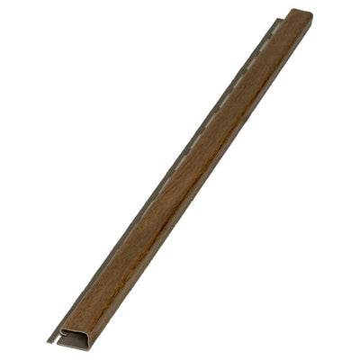 J-Channel Standard Golden Oak Woodgrain PVC Soffit Accessory for Home Improvement