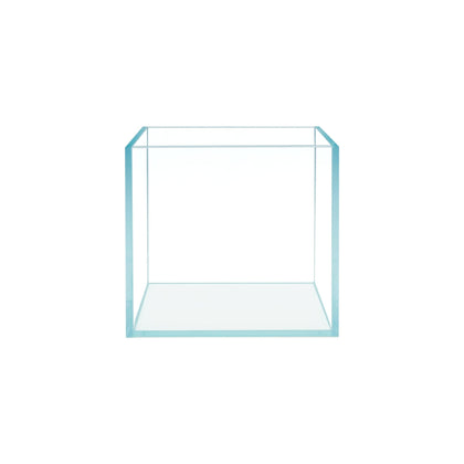 Cube Rimless Frameless Extra Clear All Glass Aquarium, Low Iron Glass Tank, 5mm Glass, White Leveling Mat Included