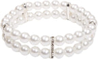 2 Rows Pearls Pet Dog Necklace Collar Bling Accessories Charm Pet Puppy Jewelry Puppy Chihuahua Yorkie Handmade